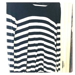 Black and white striped sweater